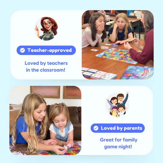 The Fidget Game Grade 3-5 Squishyland Expansion Cards Board Game Set